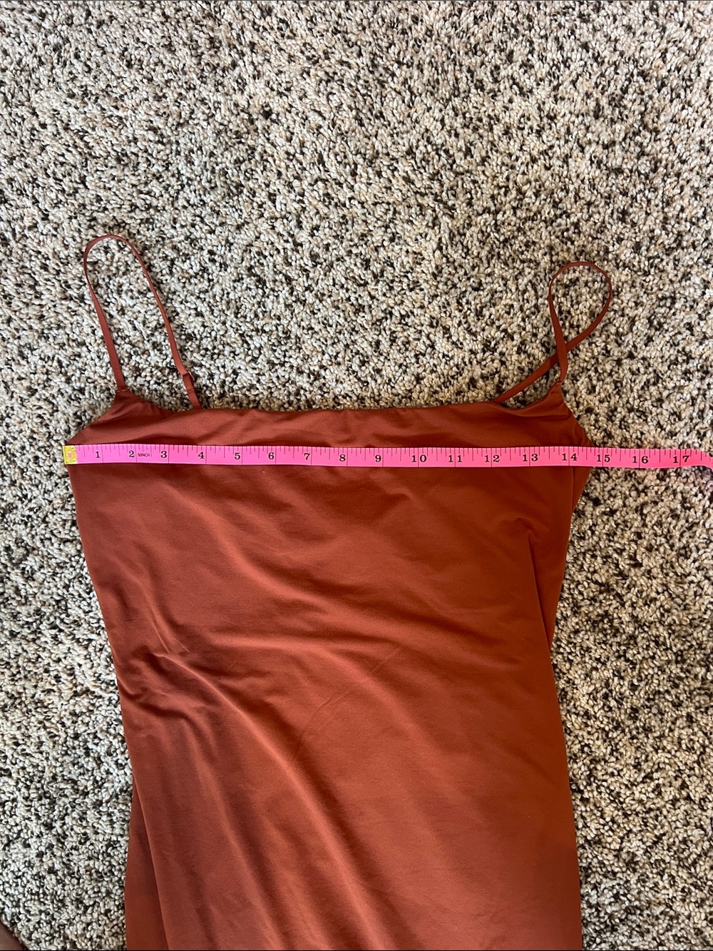 NWT Skims Fits Everybody Long Slip Dress in Bronze. Size Large - Picture 8 of 9